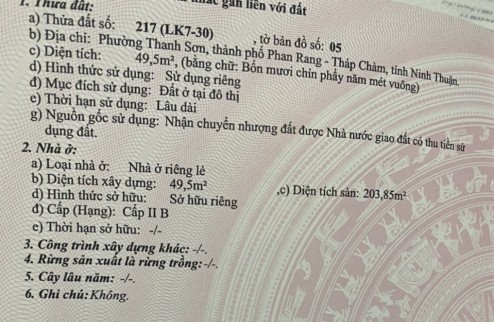 Cho Thuê Nhà Nguyên Căn K1 Phan Rang Ninh Thuận Giá Rẻ 036.8868.530